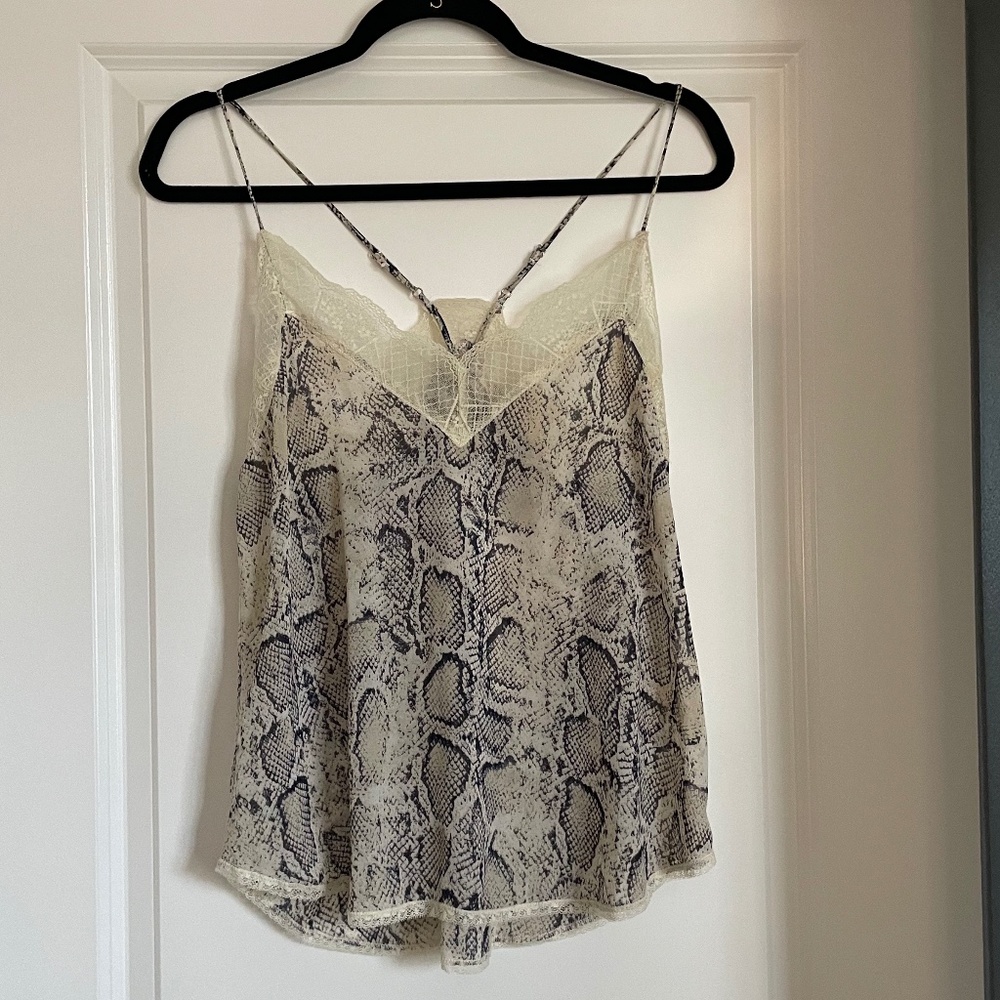 Love Stitch Snake Print Snakeskin Cami Camisole Small
